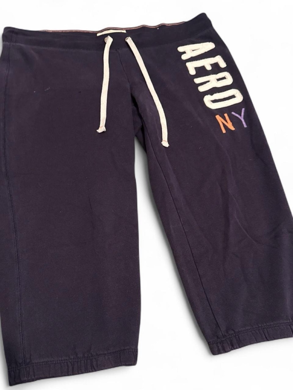Vintage Y2K 2000s Aeropostale Navy Sweat Capris